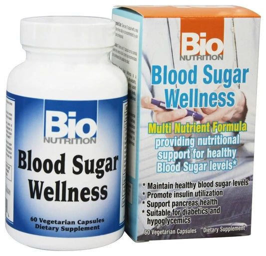 Bio Nutrition - Blood Sugar Wellness - 60 Vegetarian Capsules