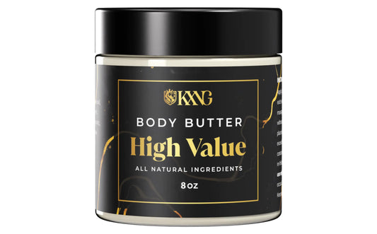 KXNG Cosmetics Body Butter Organic Skin Care for Men Body Moisturizer Lotions and Creams Raw Shea Butter Cocoa Butter Mango Coconut Oil Hand FootAll Skin TypesDry Skin (High Value XL)