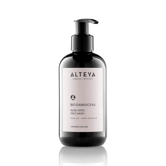 Alteya Organics Face Wash USDA Certified Organic Skin Care 8.5 Fl Oz/250 mL Bio Damascena Award-Winning Face Cleanser With Organic Bulgarian Rose Oil Purifying Soothing and Beautifying