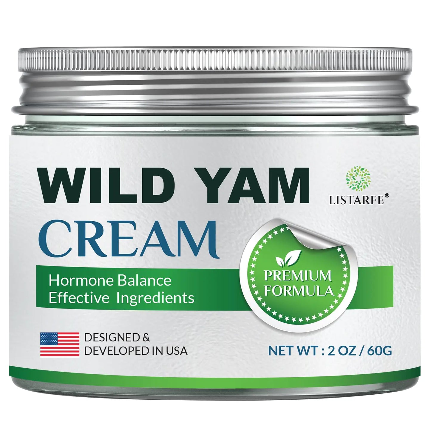 Organic Wild Yam Cream for Body Wild Yam Cream Organic Body Cream 60g.