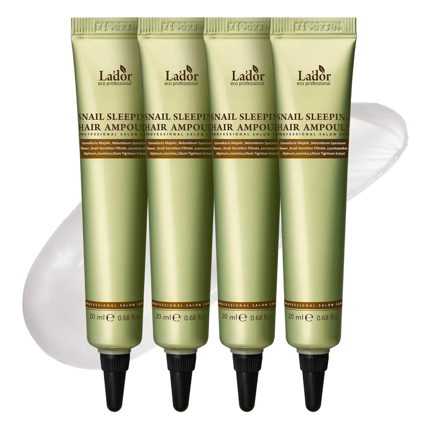 LADOR Snail Sleeping Hair Ampoule Serum - Intensive Overnight Leave-In Mask - Treatment for Frizzy Dry Damaged Thinning Hair Korean Haircare LADOR